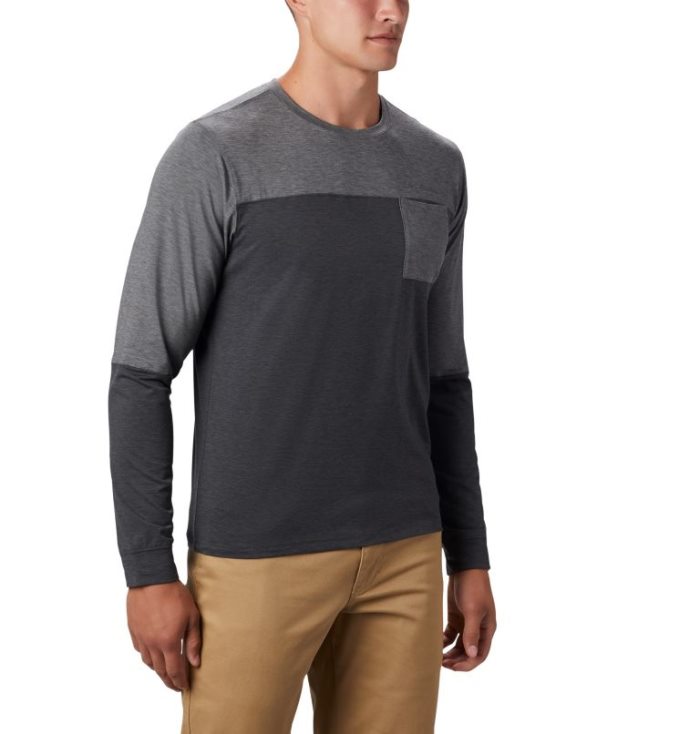 Camisetas Columbia Outdoor Elements™ Long Sleeve T-Shirt Masculino Cinzentas Portugal | 130644-D0MW