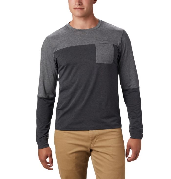 Camisetas Columbia Outdoor Elements™ Long Sleeve T-Shirt Masculino Cinzentas Portugal | 130644-D0MW