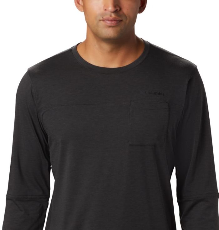 Camisetas Columbia Outdoor Elements™ Long Sleeve T-Shirt Masculino Pretas Portugal | 141890-0IVP