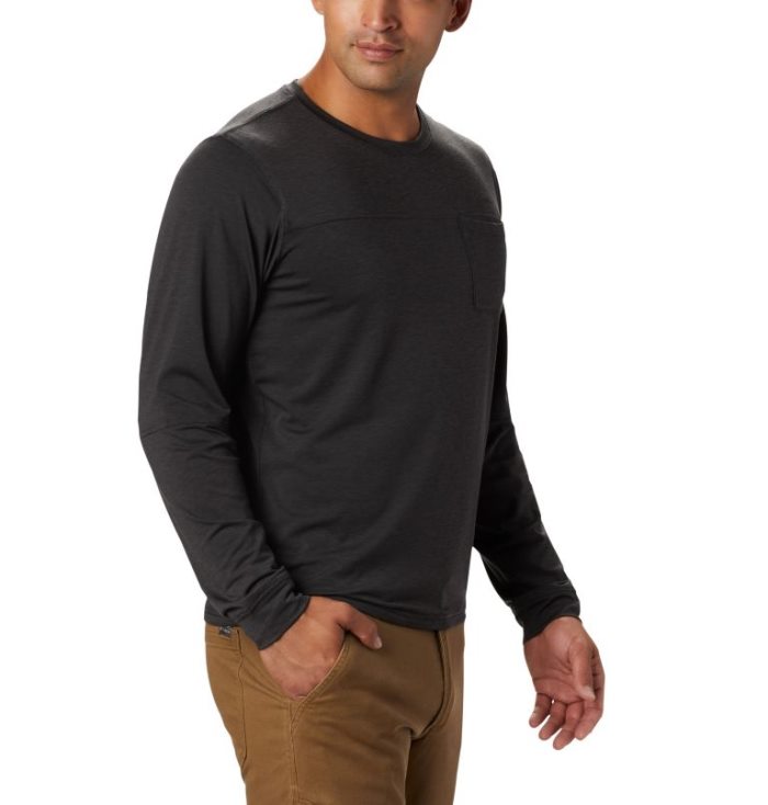 Camisetas Columbia Outdoor Elements™ Long Sleeve T-Shirt Masculino Pretas Portugal | 141890-0IVP