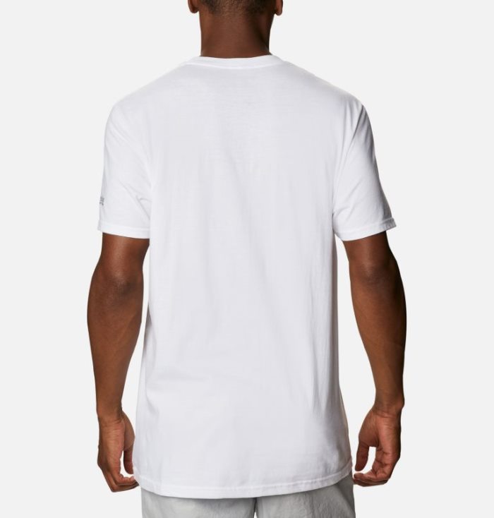 Camisetas Columbia PFG Signal T-Shirt Masculino Branco Portugal | 164044-BHCA