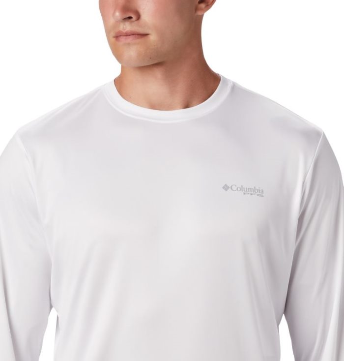 Camisetas Columbia PFG Terminal Tackle™ Americana Long Sleeve Shirt Masculino Branco Portugal | 180507-QBYZ