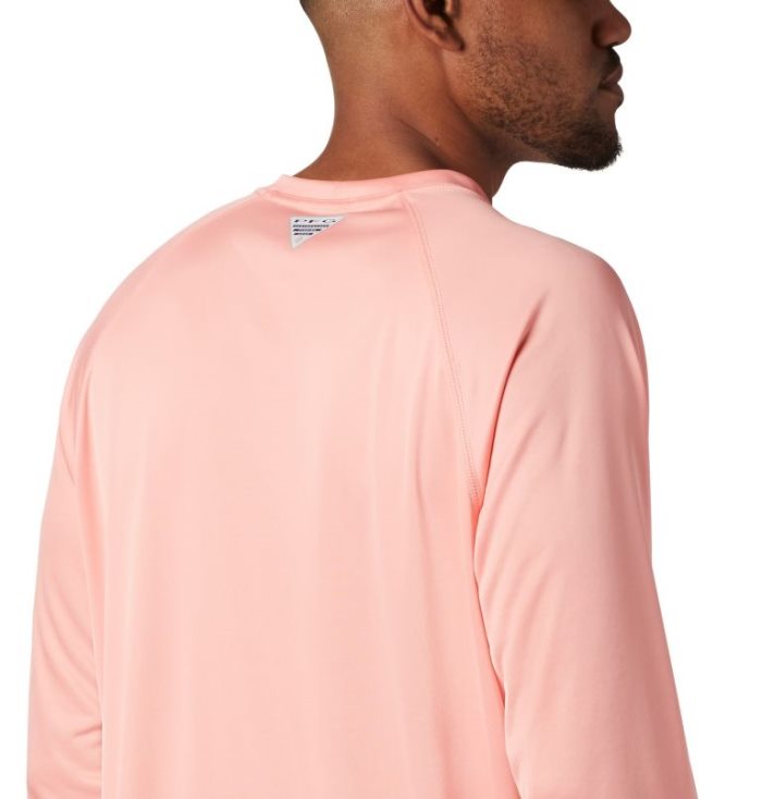 Camisetas Columbia PFG Terminal Tackle™ Long Sleeve Shirt Masculino Rosa Pretas Portugal | 139472-6QYW