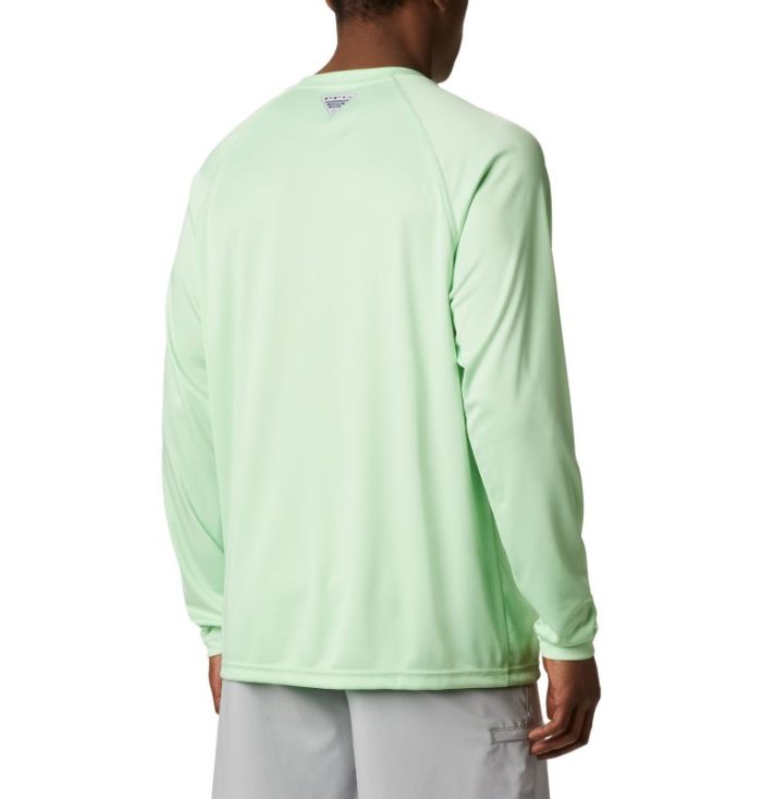 Camisetas Columbia PFG Terminal Tackle™ Long Sleeve Shirt Masculino Luz Verdes Azuis Portugal | 183438-DNRK