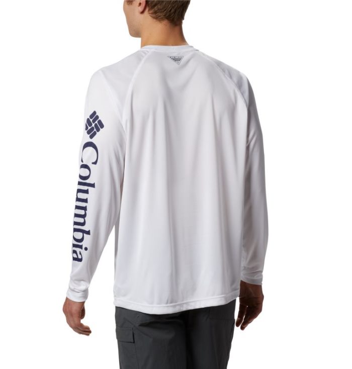 Camisetas Columbia PFG Terminal Tackle™ Long Sleeve Shirt Masculino Branco Portugal | 184206-07AJ