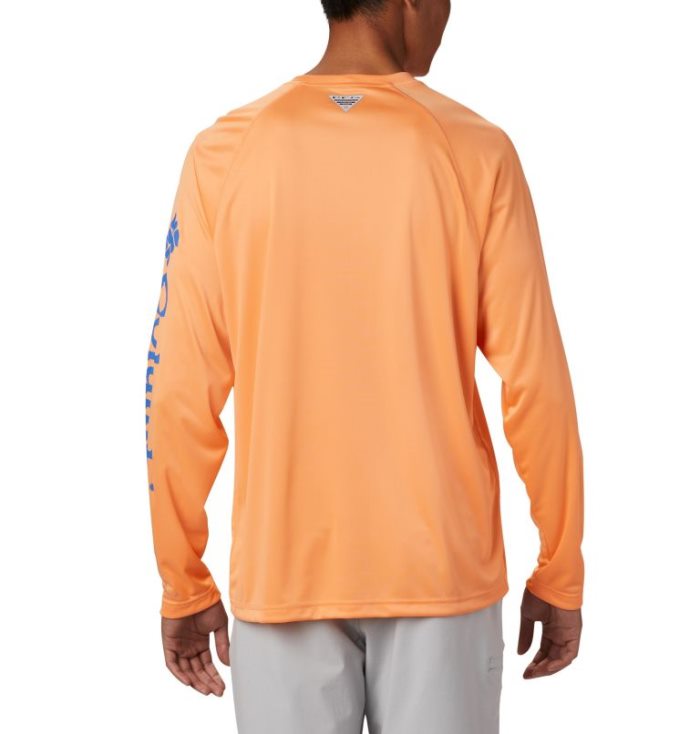 Camisetas Columbia PFG Terminal Tackle™ Long Sleeve Shirt Masculino Luz Laranja Azuis Portugal | 190188-XR2S