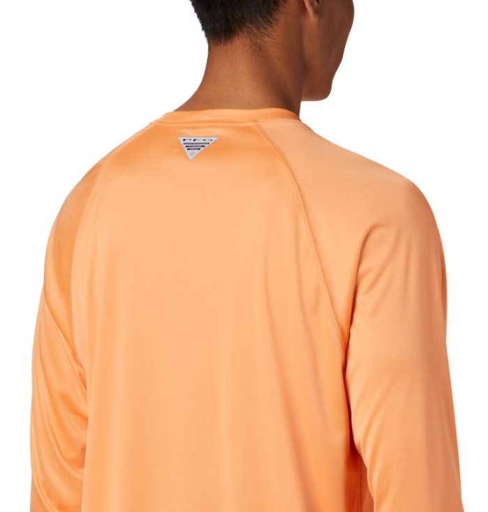 Camisetas Columbia PFG Terminal Tackle™ Long Sleeve Shirt Masculino Luz Laranja Azuis Portugal | 190188-XR2S