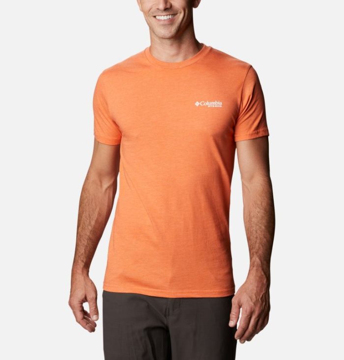 Camisetas Columbia PHG Native T-Shirt Masculino Laranja Portugal | 115899-F8QL