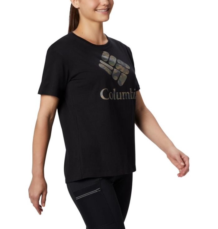 Camisetas Columbia Park™ Relaxed Tee Feminino Pretas Camufladas Portugal | 107673-NWZQ