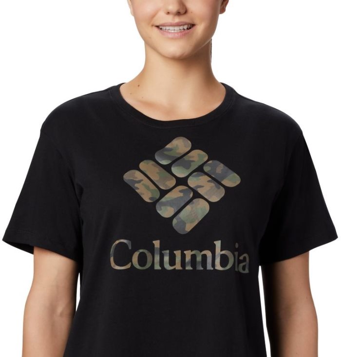 Camisetas Columbia Park™ Relaxed Tee Feminino Pretas Camufladas Portugal | 107673-NWZQ