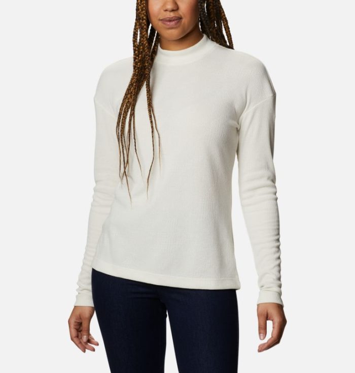 Camisetas Columbia Pine Street™ Long Sleeve Knit Feminino Creme Portugal | 153457-BZ8C