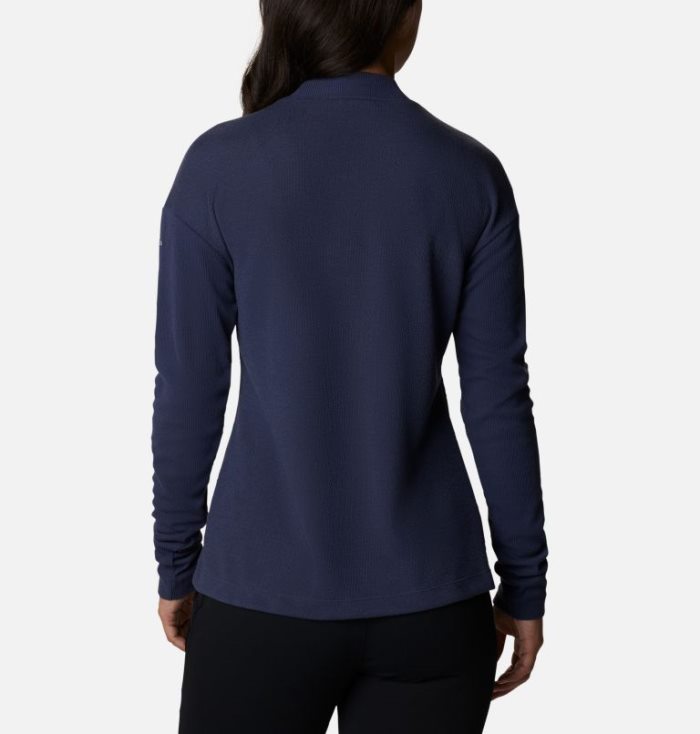 Camisetas Columbia Pine Street™ Long Sleeve Knit Feminino Azuis Escuro Portugal | 161500-8VBD