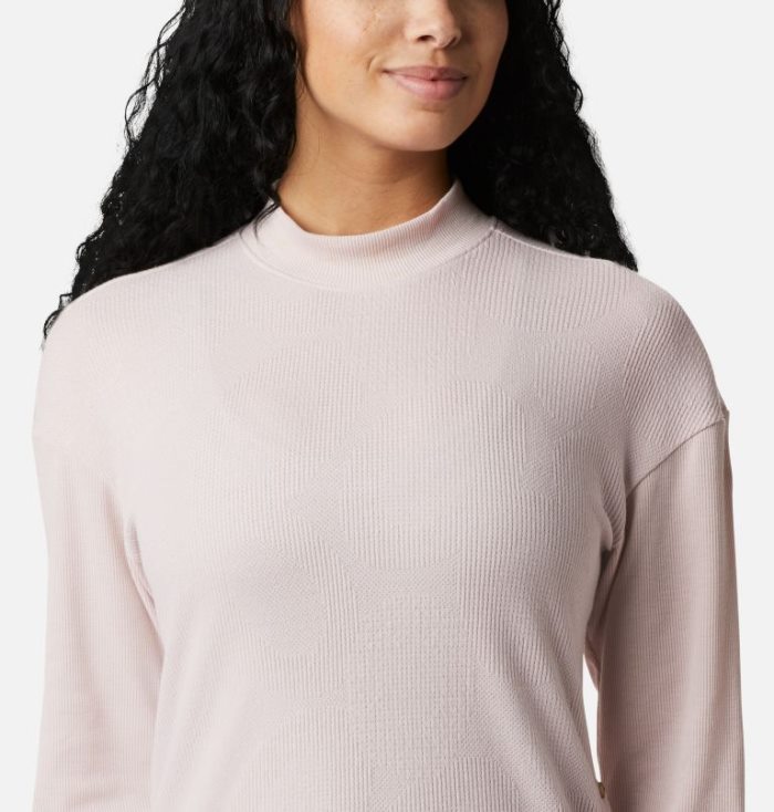 Camisetas Columbia Pine Street™ Long Sleeve Knit Feminino Luz Rosa Portugal | 168181-Z9N9