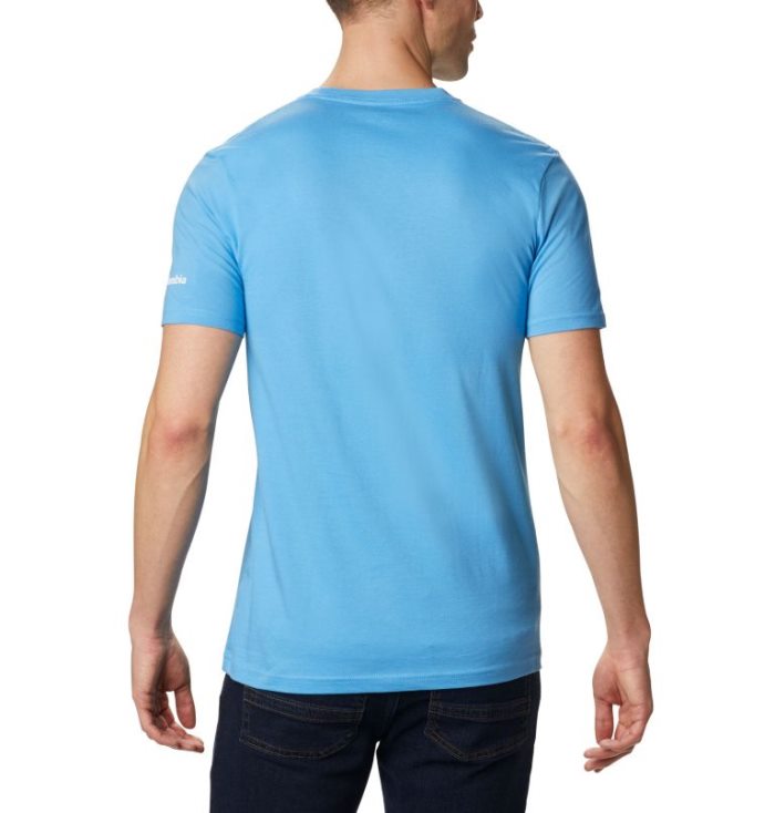 Camisetas Columbia Rambler T-Shirt Masculino Azuis Escuro Portugal | 161617-W7P3