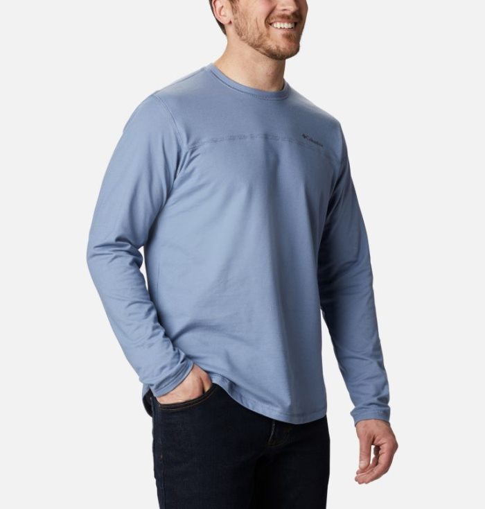 Camisetas Columbia Rugged Ridge™ Long Sleeve Crew Masculino Azuis Portugal | 102721-GD35