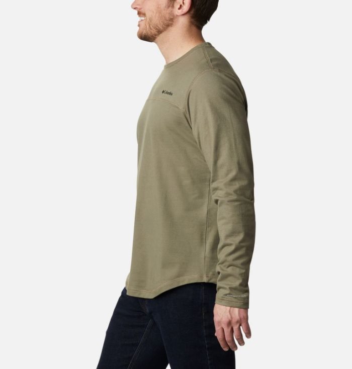 Camisetas Columbia Rugged Ridge™ Long Sleeve Crew Masculino Verdes Portugal | 180288-RFC2