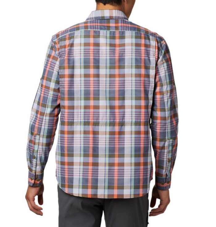 Camisetas Columbia Silver Ridge™ 2.0 Plaid Long Sleeve Shirt Masculino Azul Marinho Multicoloridas Portugal | 123752-91WE