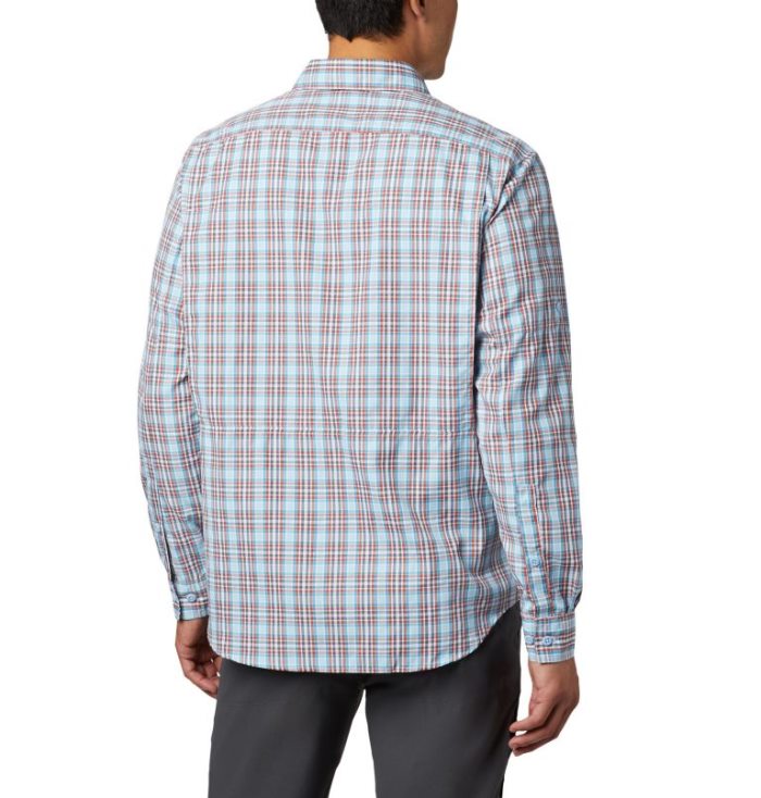 Camisetas Columbia Silver Ridge™ 2.0 Plaid Long Sleeve Shirt Masculino Azuis Escuro Portugal | 142803-40IK