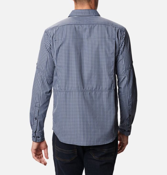 Camisetas Columbia Silver Ridge™ 2.0 Plaid Long Sleeve Shirt Masculino Azuis Portugal | 143522-2LIH