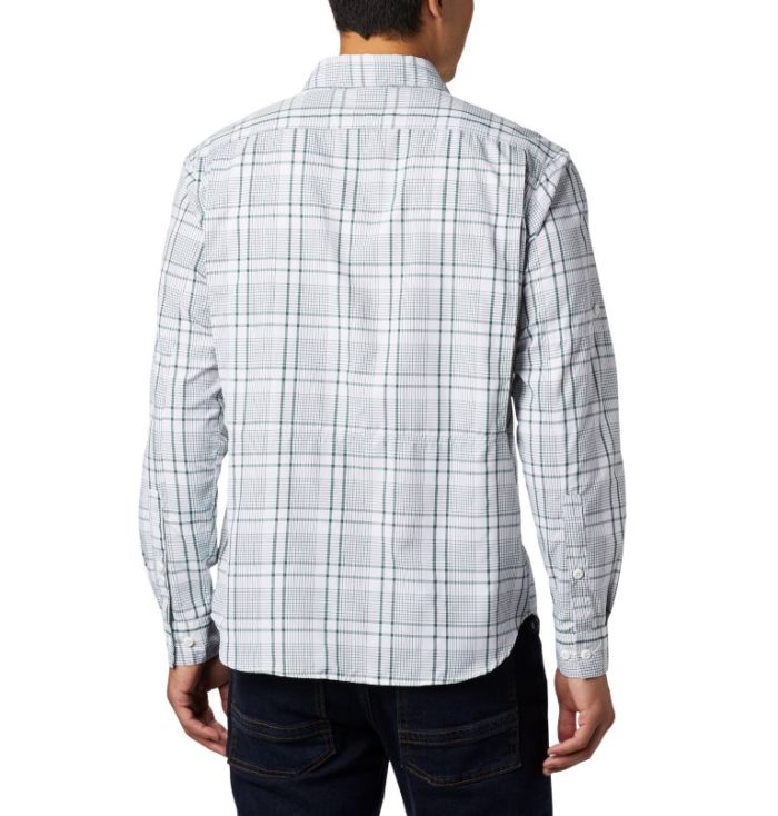 Camisetas Columbia Silver Ridge™ 2.0 Plaid Long Sleeve Shirt Masculino Verdes Portugal | 170025-ATCA