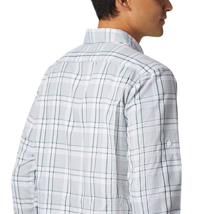 Camisetas Columbia Silver Ridge™ 2.0 Plaid Long Sleeve Shirt Masculino Verdes Portugal | 170025-ATCA