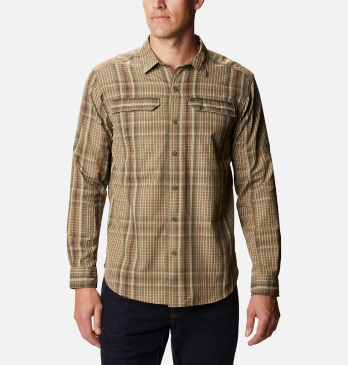 Camisetas Columbia Silver Ridge™ 2.0 Plaid Long Sleeve Shirt Masculino Marrom Multicoloridas Portugal | 191888-WEMG