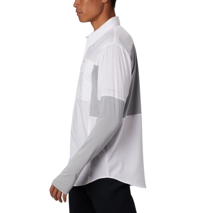 Camisetas Columbia Silver Ridge™ Lite Híbrido Shirt Masculino Branco Cinzentas Portugal | 120537-U2WL