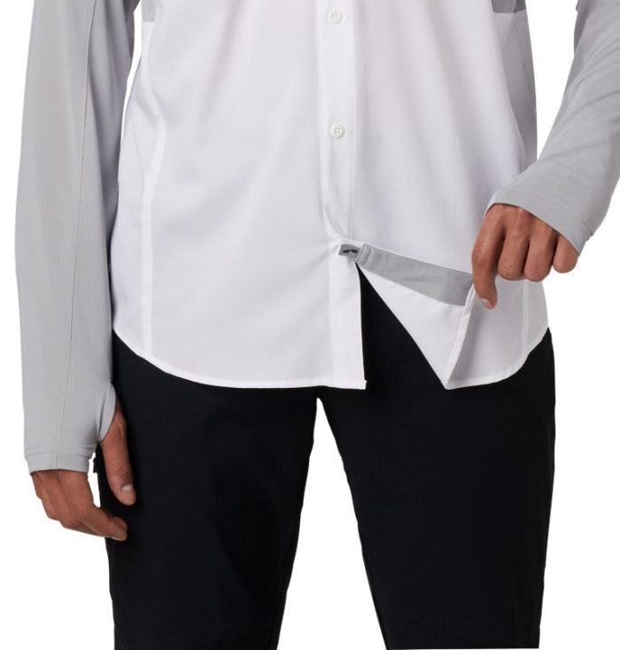 Camisetas Columbia Silver Ridge™ Lite Híbrido Shirt Masculino Branco Cinzentas Portugal | 120537-U2WL