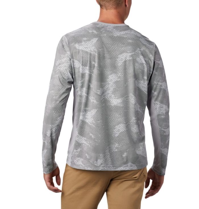 Camisetas Columbia Solar Chill™ 2.0 Long Sleeve Masculino Cinzentas Portugal | 147896-S4SS