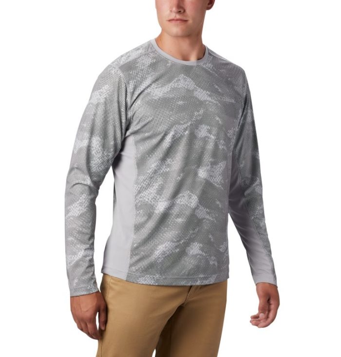 Camisetas Columbia Solar Chill™ 2.0 Long Sleeve Masculino Cinzentas Portugal | 147896-S4SS