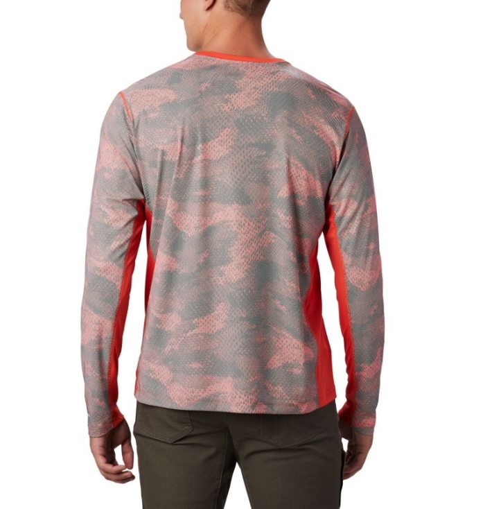 Camisetas Columbia Solar Chill™ 2.0 Long Sleeve Masculino Vermelhas Portugal | 159919-7DC7