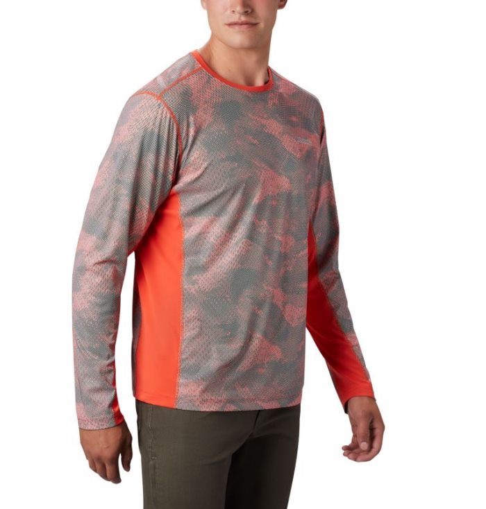 Camisetas Columbia Solar Chill™ 2.0 Long Sleeve Masculino Vermelhas Portugal | 159919-7DC7