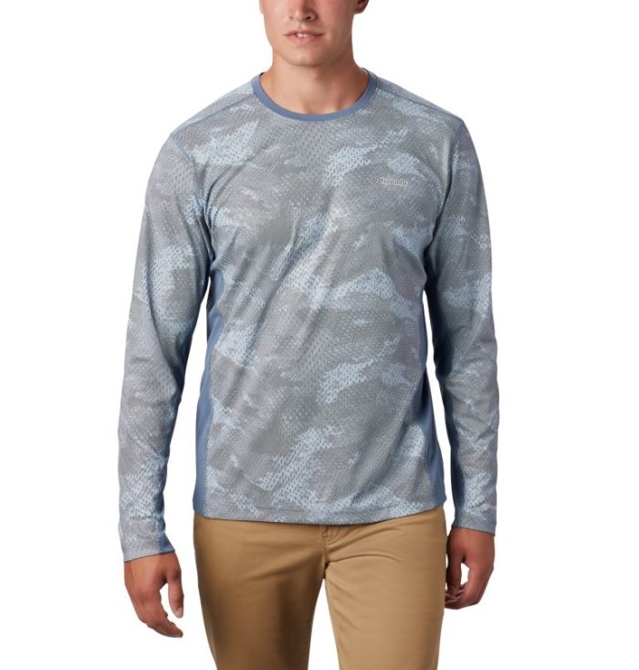 Camisetas Columbia Solar Chill™ 2.0 Long Sleeve Masculino Cinzentas Portugal | 198524-8F7Y