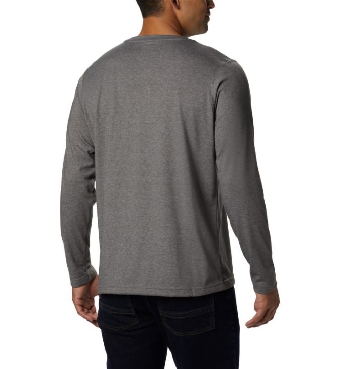 Camisetas Columbia Thistletown Park™ Henley Masculino Cinzentas Escuro Portugal | 135411-E7HP