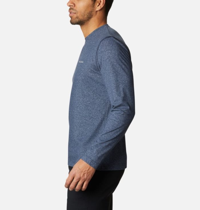 Camisetas Columbia Thistletown Park™ Long Sleeve Crew Neck Shirt Masculino Azul Marinho Portugal | 107948-UDQT