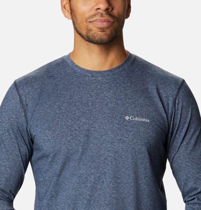 Camisetas Columbia Thistletown Park™ Long Sleeve Crew Neck Shirt Masculino Azul Marinho Portugal | 107948-UDQT