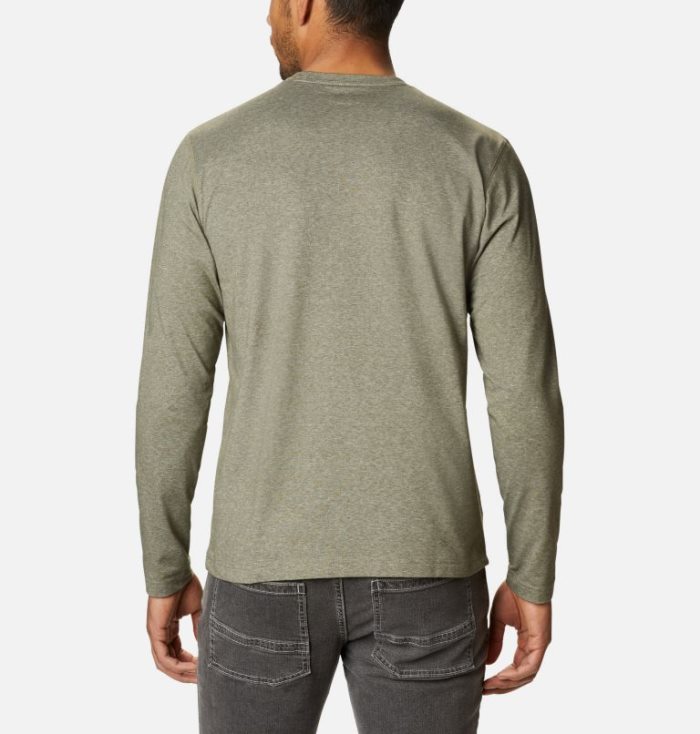 Camisetas Columbia Thistletown Park™ Long Sleeve Crew Neck Shirt Masculino Verdes Portugal | 189501-7VI5