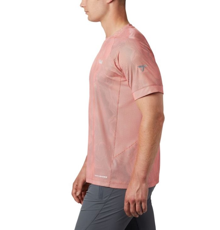 Camisetas Columbia Titan Pass™ Sun Deflector Tee Masculino Vermelhas Portugal | 157667-2GP5