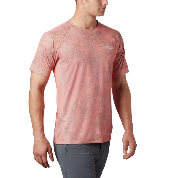 Camisetas Columbia Titan Pass™ Sun Deflector Tee Masculino Vermelhas Portugal | 157667-2GP5