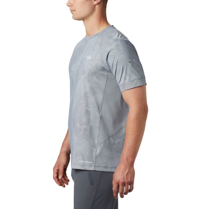 Camisetas Columbia Titan Pass™ Sun Deflector Tee Masculino Cinzentas Escuro Portugal | 172629-BLFO