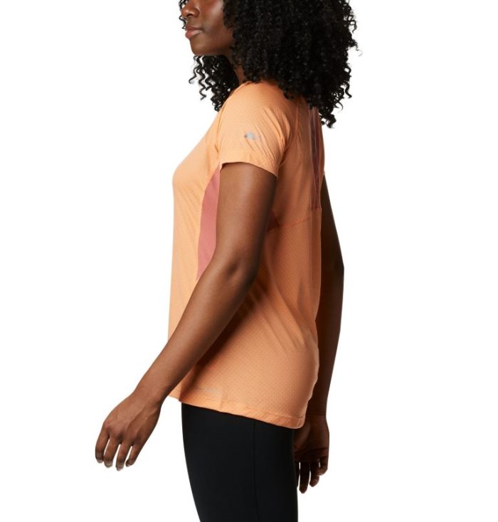 Camisetas Columbia Titan Ultra™ II Curta Sleeve Shirt Feminino Luz Laranja Coral Escuro Portugal | 182783-43AE