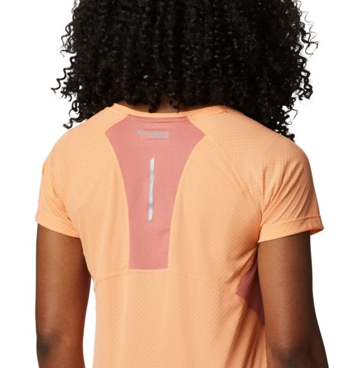 Camisetas Columbia Titan Ultra™ II Curta Sleeve Shirt Feminino Luz Laranja Coral Escuro Portugal | 182783-43AE