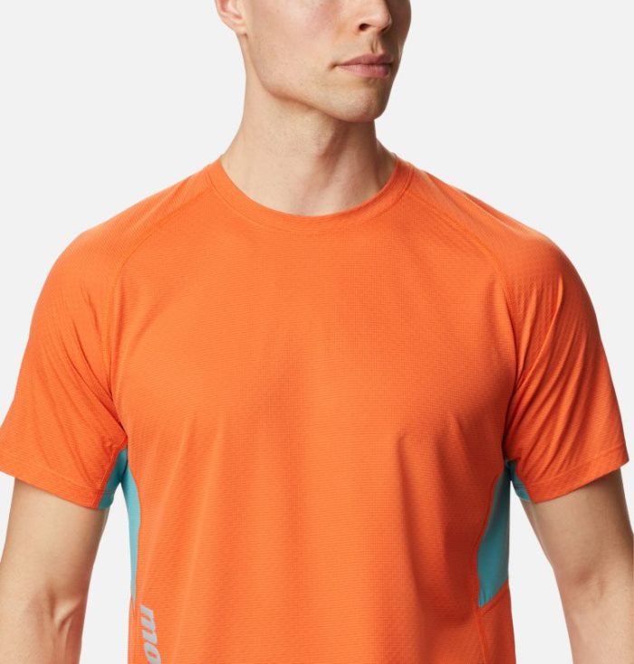 Camisetas Columbia Titan Ultra™ II Curta Sleeve Shirt Masculino Laranja Turquesa Portugal | 188301-TUM5