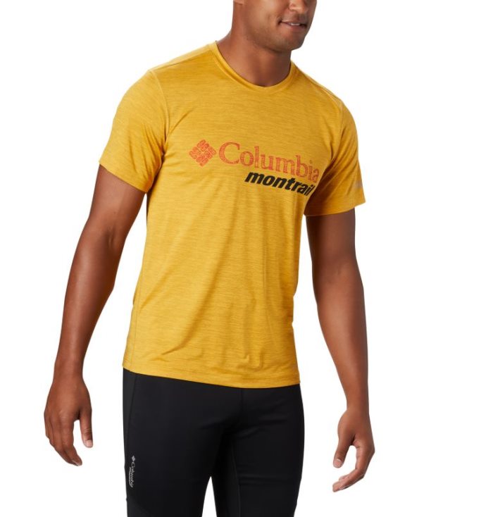 Camisetas Columbia Trinity Trilha™ Gráficas Tee Masculino Luz Douradas Portugal | 144500-DJ77