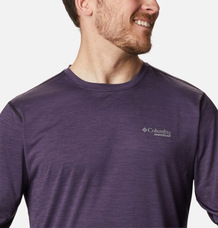 Camisetas Columbia Trinity Trilha™ II Long Sleeve Shirt Masculino Roxo Portugal | 186625-V573