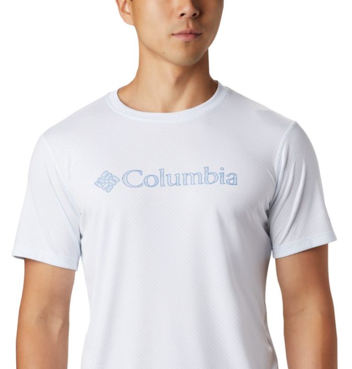 Camisetas Columbia Zero Rules™ Curta Sleeve Gráficas Shirt Masculino Branco Portugal | 156477-7X0G