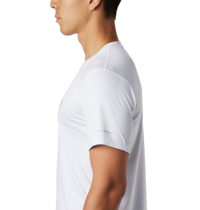 Camisetas Columbia Zero Rules™ Curta Sleeve Gráficas Shirt Masculino Branco Portugal | 156477-7X0G