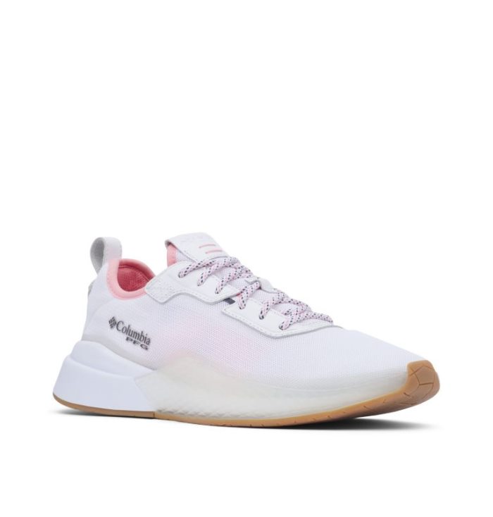 Tenis Columbia PFG Low Drag™ Shoe Feminino Branco Rosa Portugal | 125699-4HX6