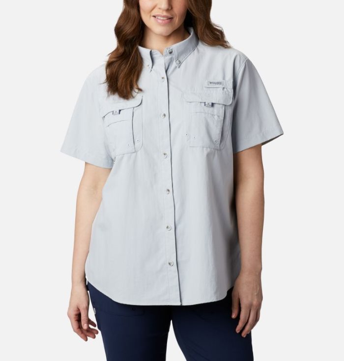 Tops Columbia PFG Bahama™ Curta Sleeve Feminino Luz Cinzentas Portugal | 166873-SIJ9