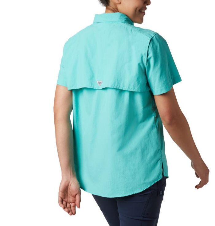 Tops Columbia PFG Bahama™ Curta Sleeve Feminino Turquesa Portugal | 198199-WK0I